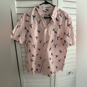 Goodfellow Short Sleeve Button Down with Parrot print